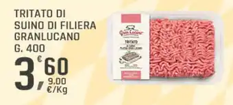 Supermercati Dok Tritato di suino di filiera GRAN LUCANO offerta