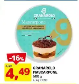 DPiù Granarolo mascarpone offerta