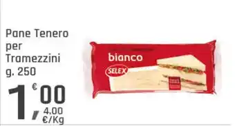 Supermercati Dok Pane tenero per tramezzini SELEX offerta