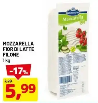 DPiù Mozzarella fior di latte filone offerta