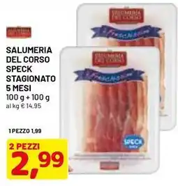 DPiù Salumeria del corso speck stagionato 5 mesi offerta