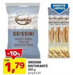 DPiù Grissini ristorante offerta