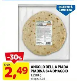 DPiù Angolo della piada 49 piadina 6+4 omaggio offerta