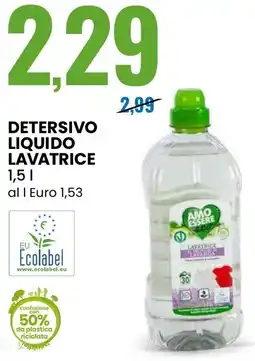 Eurospin Detersivo liquido lavatrice Ecolabel offerta