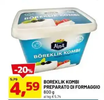 DPiù Boreklik kombi preparato di formaggio offerta