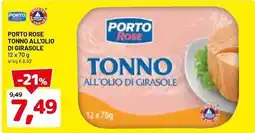 DPiù Porto rose tonno all'olio di girasole offerta