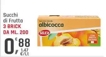 Supermercati Dok Succhi di frutta SELEX offerta