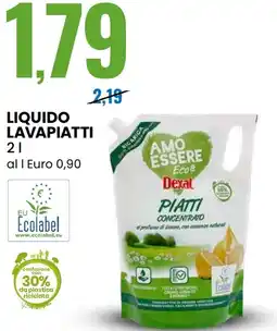 Eurospin Liquido lavapiatti Ecolabel offerta