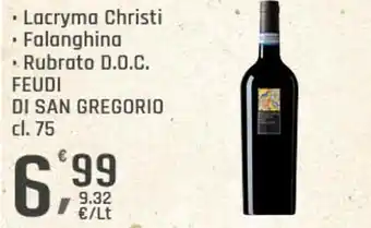 Supermercati Dok Lacryma christi d.o.c. FEUDI DI SAN GREGORIO offerta