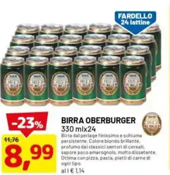 DPiù Birra OBERBURGER offerta