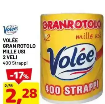 DPiù VOLÉE Gran rotolo mille usi 2 veli offerta