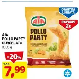 DPiù AIA pollo party surgelato offerta