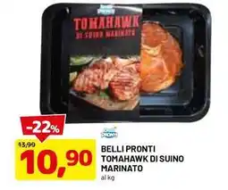 DPiù Belli pronti tomahawk di suino marinato offerta