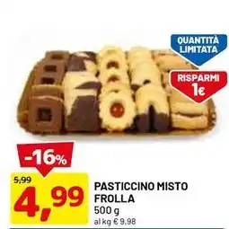 DPiù Pasticcino misto frolla offerta