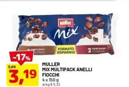 DPiù Muller mix multipack anelli fiocchi offerta