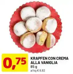 DPiù Krapfen con crema offerta