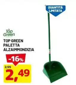 DPiù Top green paletta alzaimmondizia offerta