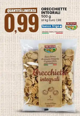 Eurospin Orecchiette integrali TRE MULINI offerta