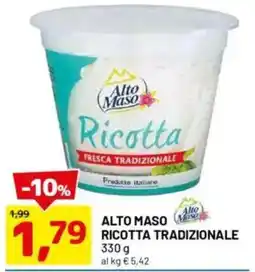 DPiù Alto masom ricotta tradizionale offerta