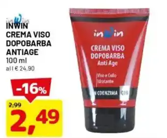 DPiù Inwin crema viso dopobarba antiage offerta