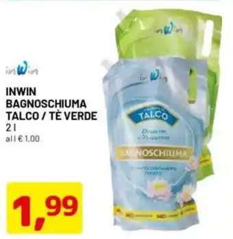 DPiù Inwin bagnoschiuma talco / tè verde offerta