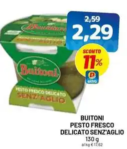 DPiù Buitoni pesto fresco delicato senz'aglio offerta