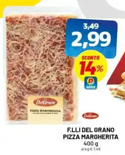 DPiù F.lli del grano pizza margherita offerta