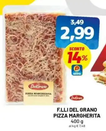 DPiù F.lli del grano pizza margherita offerta