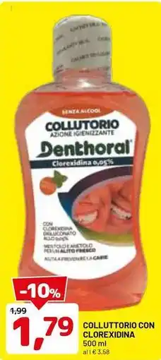 Colluttorio con clorexidina