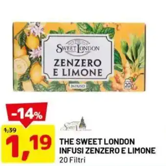 DPiù The sweet london infusi zenzero e limone offerta