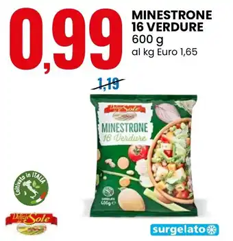 Eurospin Minestrone 16 verdure Delizie Sole offerta