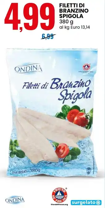 Eurospin Filetti di branzino spigola ONDINA offerta