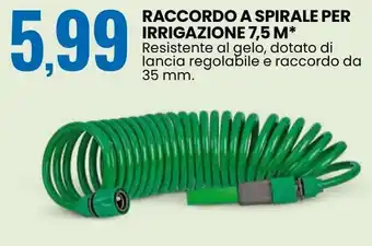 Eurospin Raccordo a spirale per irrigazione 7,5 m offerta