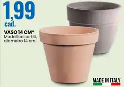 Eurospin Vaso 14 cm offerta