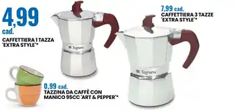 Eurospin Caffettiera 1 tazza 'extra style offerta