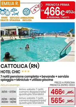 Eurospin Cattolica (rn) hotel chic offerta