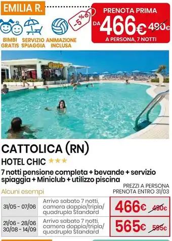 Eurospin Cattolica (rn) hotel chic offerta