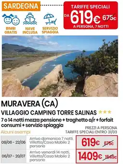 Eurospin Muravera (ca) villaggio camping torre salinas offerta