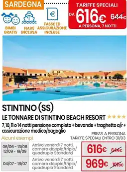 Eurospin Stintino (ss) le tonnare di stintino beach resort offerta