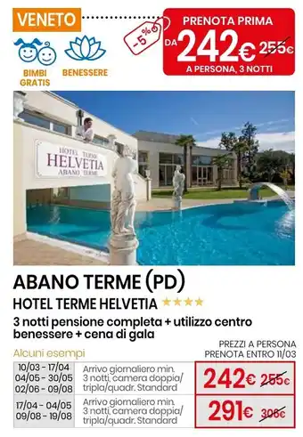 Eurospin Abano terme (pd) hotel terme helvetia offerta