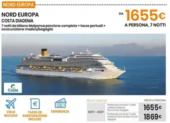 Eurospin Nord europa costa diadema offerta