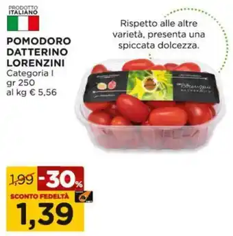 Alì Supermercati Pomodoro datterino LORENZINI offerta