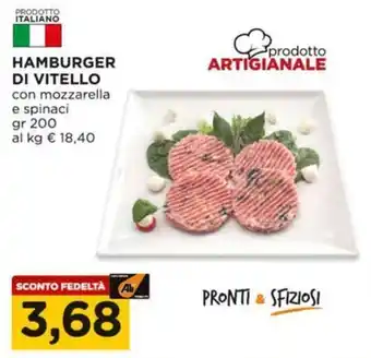 Alì Supermercati Hamburger di vitello offerta