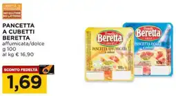 Alì Supermercati Pancetta a cubetti BERETTA offerta