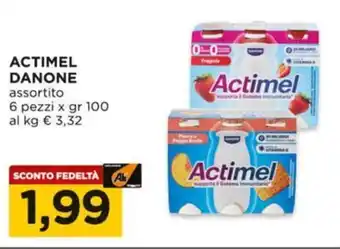 Alì Supermercati ACTIMEL Danone assortito offerta