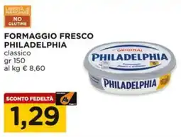 Alì Supermercati Formaggio fresco PHILADELPHIA offerta