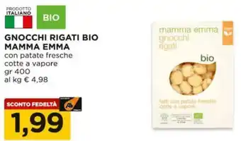 Alì Supermercati Gnocchi rigati bio MAMMA EMMA offerta