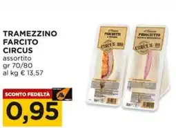 Alì Supermercati Tramezzino farcito CIRCUS offerta