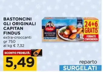 Alì Supermercati Bastoncini gli originali CAPITAN FINDUS offerta