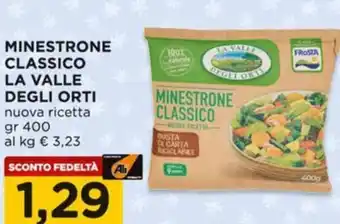 Alì Supermercati Minestrone classico LA VALLE DEGLI ORTI offerta